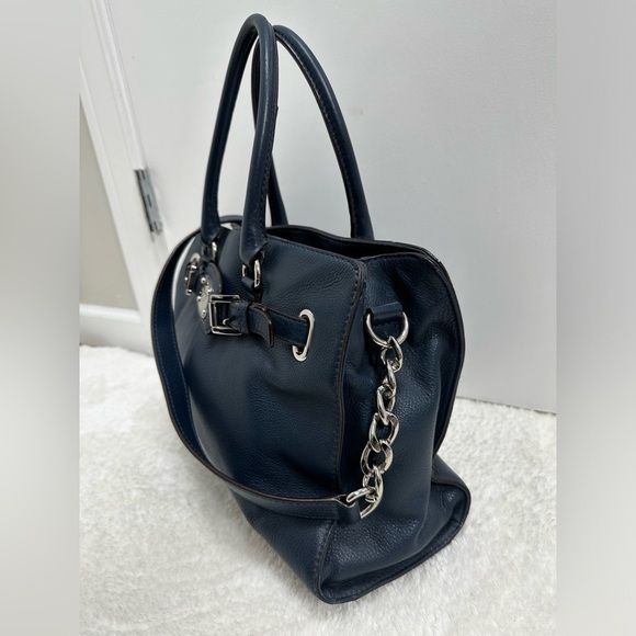 Michael Kors blue leather shoulder satchel - Picture 3 of 10